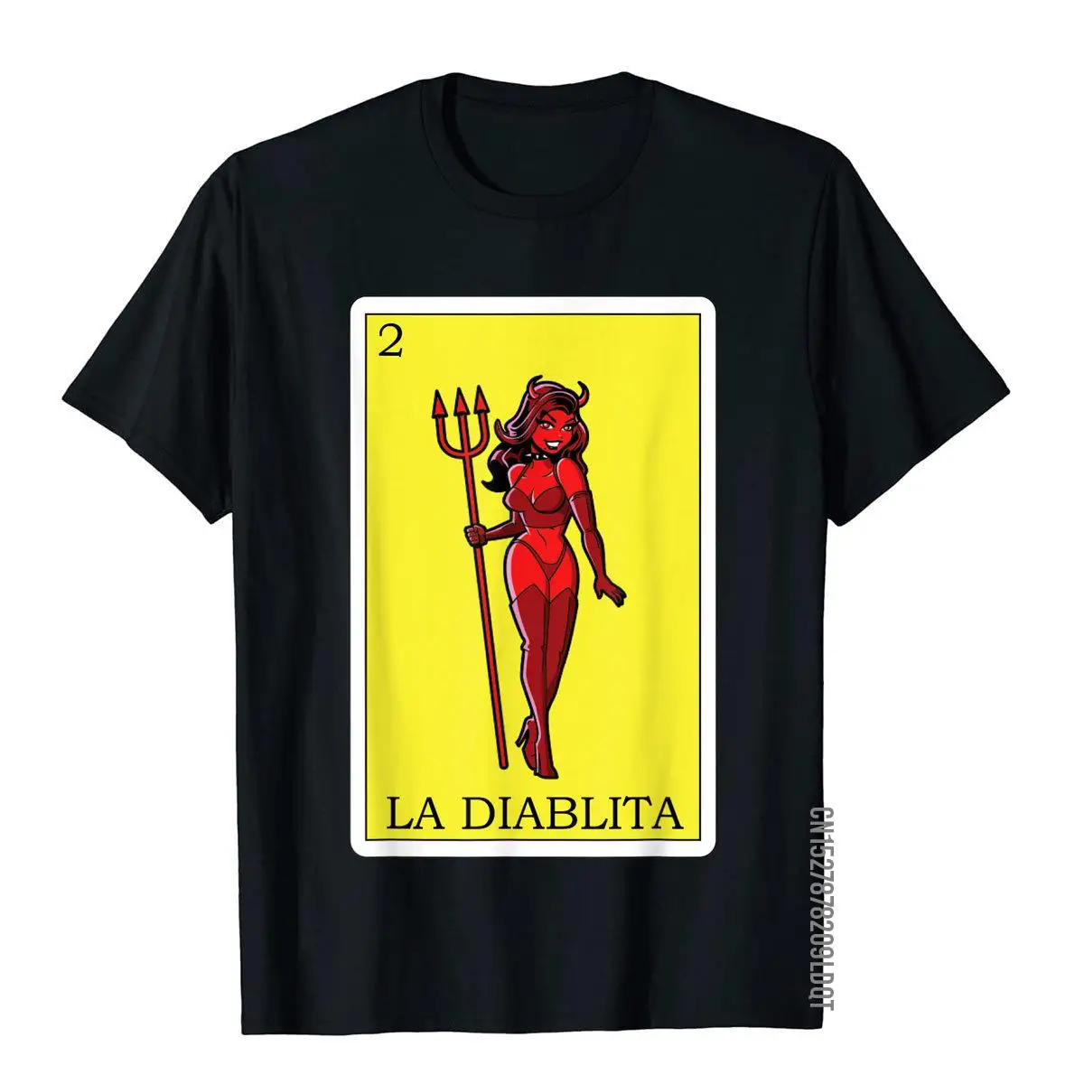 La Diablita Lottery Gift - Mexican Lottery La Diablita T-Shirt__B6756black