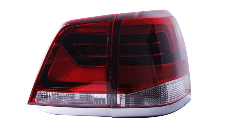 Задний противотуманный фонарь+ стоп-сигнал+ обратный+ указатель поворота Автомобильный светодиодный фонарь светильник хвост светильник для Toyota Land Cruiser 200 FJ200 LC200 2008 - Цвет: red