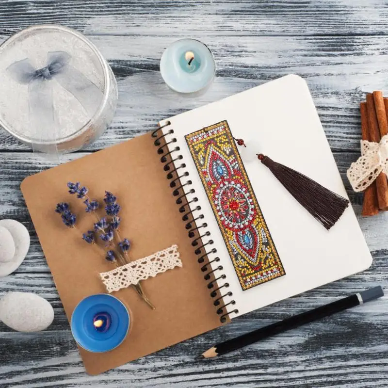 Любителей чтения DIY алмаз особенной формы живопись кожаная Закладка книжка с кисточкой знаки подарки персонализированные украшения Прямая поставка