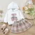 Toddler Baby Girl Spring Autumn Clothes Set Long Sleeve Cute Bear Embroidery Sweatshirt Tops+Plaid Skirt 2pcs Outfits Clothes 7