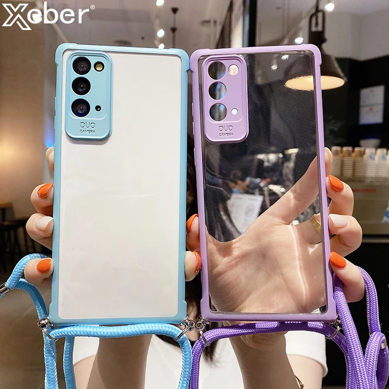 Чехол для Samsung Galaxy S20 S10 Plus Note 20 Ultra A51 A71 A50 A41 A31 A20E прозрачный противоударный