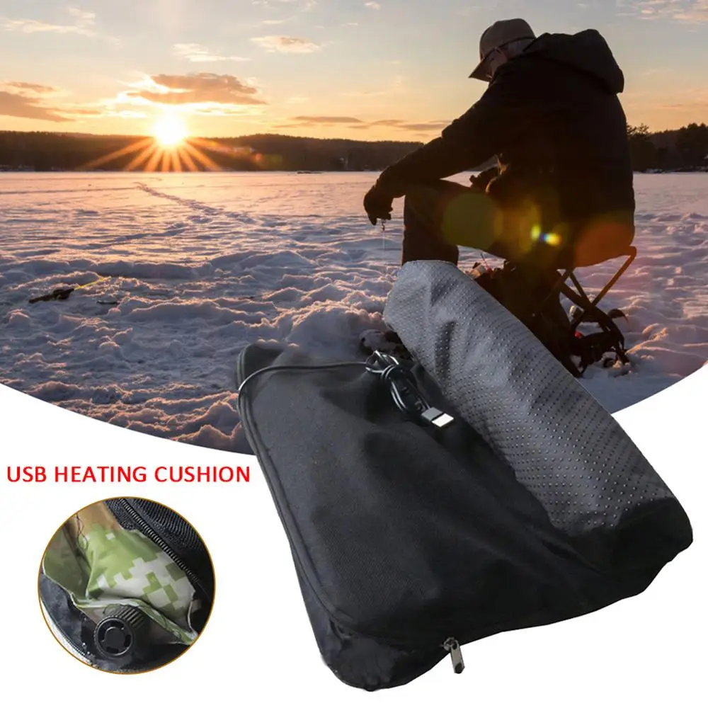 

30X40CM Fishing Mat Multifunction Carbon fiber Electric Heating Cushion USB heating Cushion Pad Automatic Inflatable