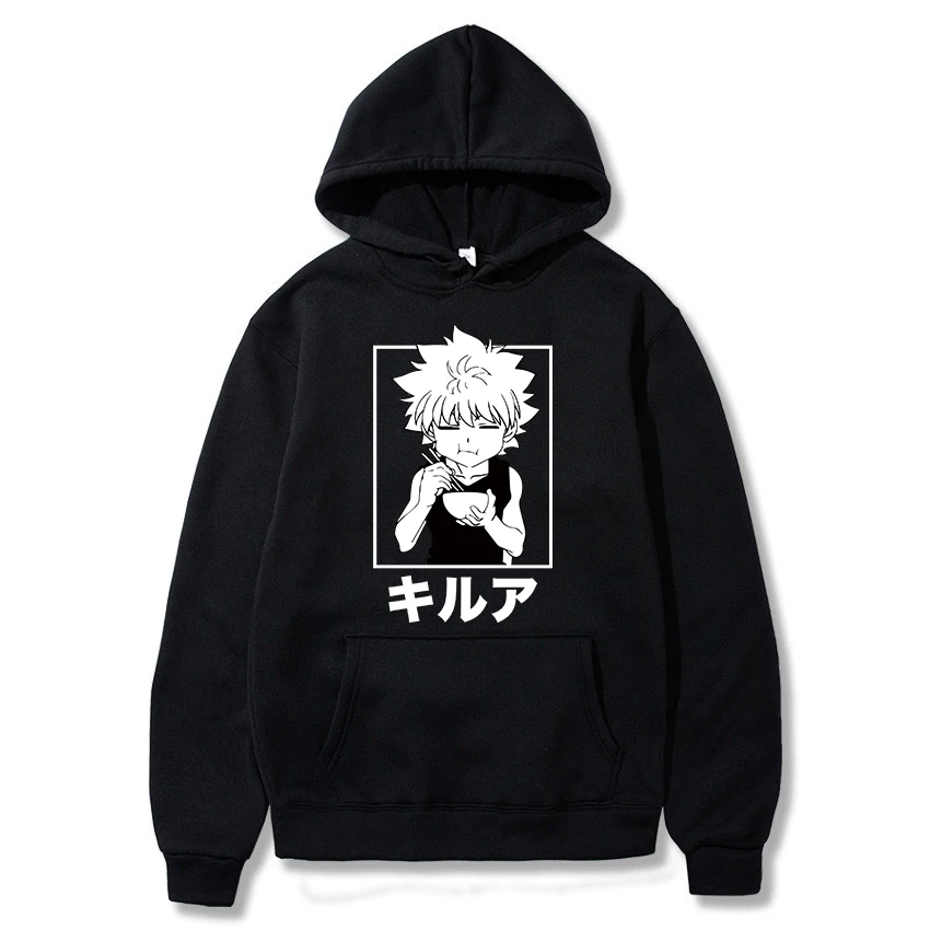 

Hoodie Sweatshirts Hunter X Hunter Hoody Killua Zoldyck Anime Manga Aesthetic Tops Pullover Winter clothes women Kawaii hoodie