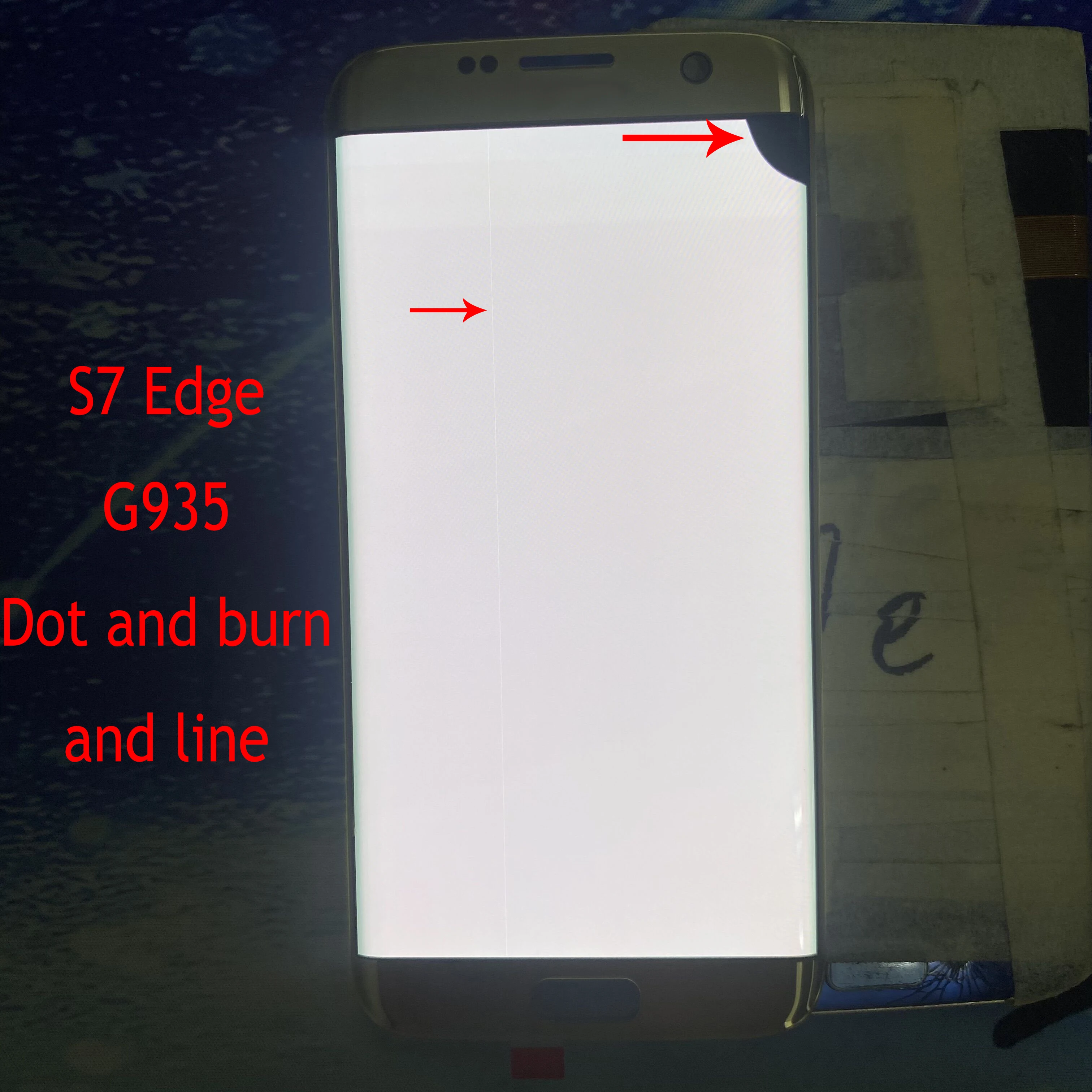 With Burn Dead pixels Original For Samsung Galaxy S7 Edge LCD G935
