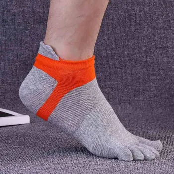 

Hot New Men's Five Toe Cotton socks men Pure Finger Socks Breathable Middle Tube Finger Socks Hemp Thick Coolmax hot
