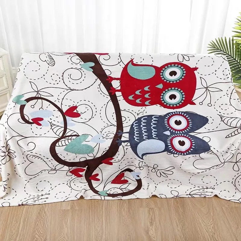 Couverture bébé hibou double face – Hansa-Farm