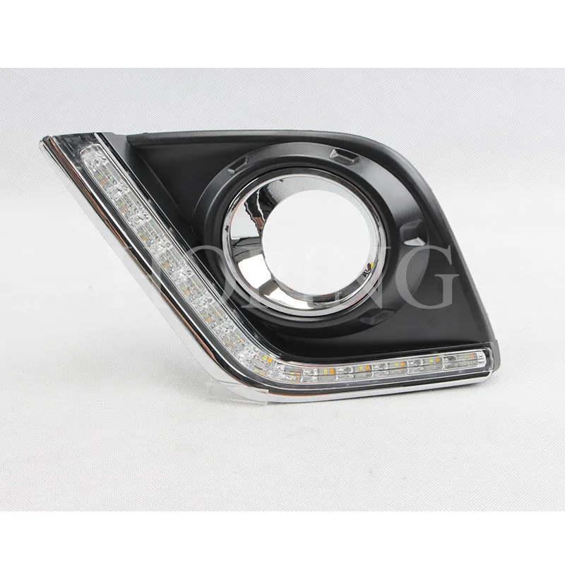  1 Set High Quality LED Front Bumper DRL Fog Light Harness Set For TOYOTA HILUX REVO 2015 2016 World - 4000394672355