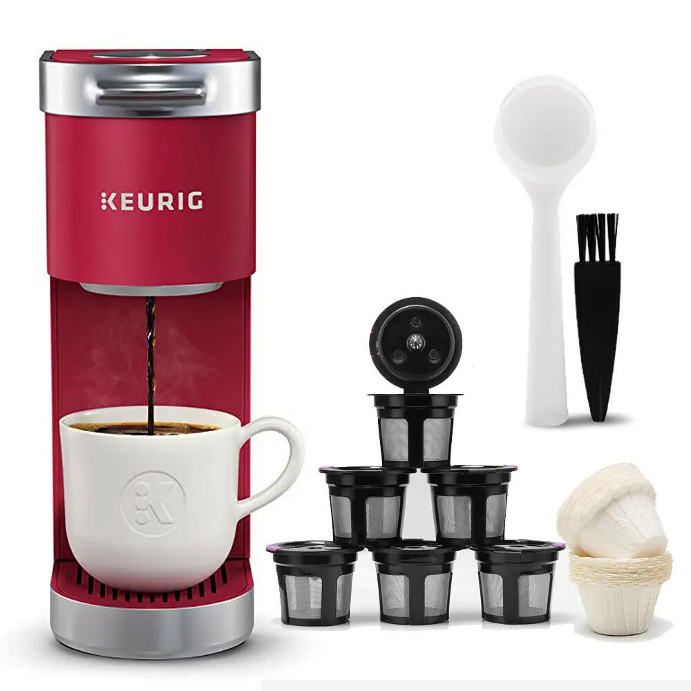 

Single Reusable Black JD Cup Refillable Coffee Pod Filters Compatible Keurig 2.0 &1.0 Makers 100pc Disposible Paper Easy Clean
