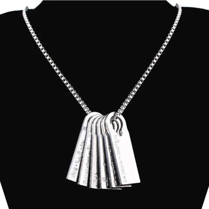 silver Ожерелье с длинной цепочкой, колье, ювелирное изделие для мужчин и женщин, металлическое ожерелье с подвеской Norman Reedus Fomulas - Окраска металла: silver