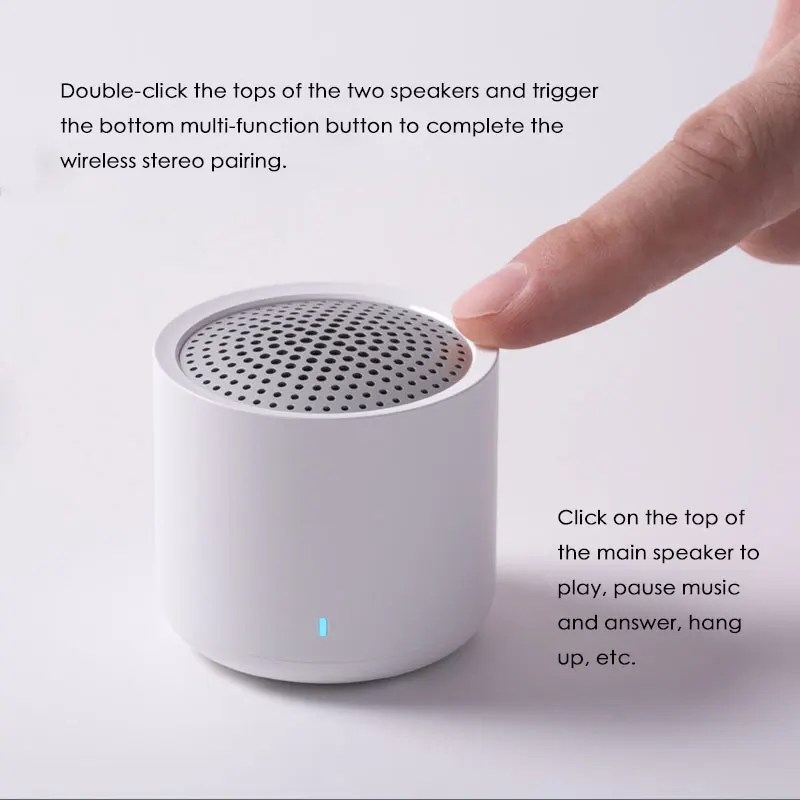 Original Xiaomi Wireless Portable Bluetooth Speaker 5.0 Music Audio 2.0 TWS Stereo Sound Speaker with Mic For iPhone ipad Tablet