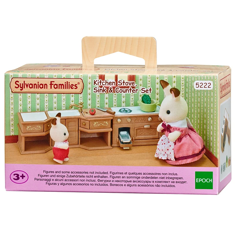 Sylvanian Families кукольный домик мебель и аксессуары кухонная плита раковина и счетчик набор без фигурок