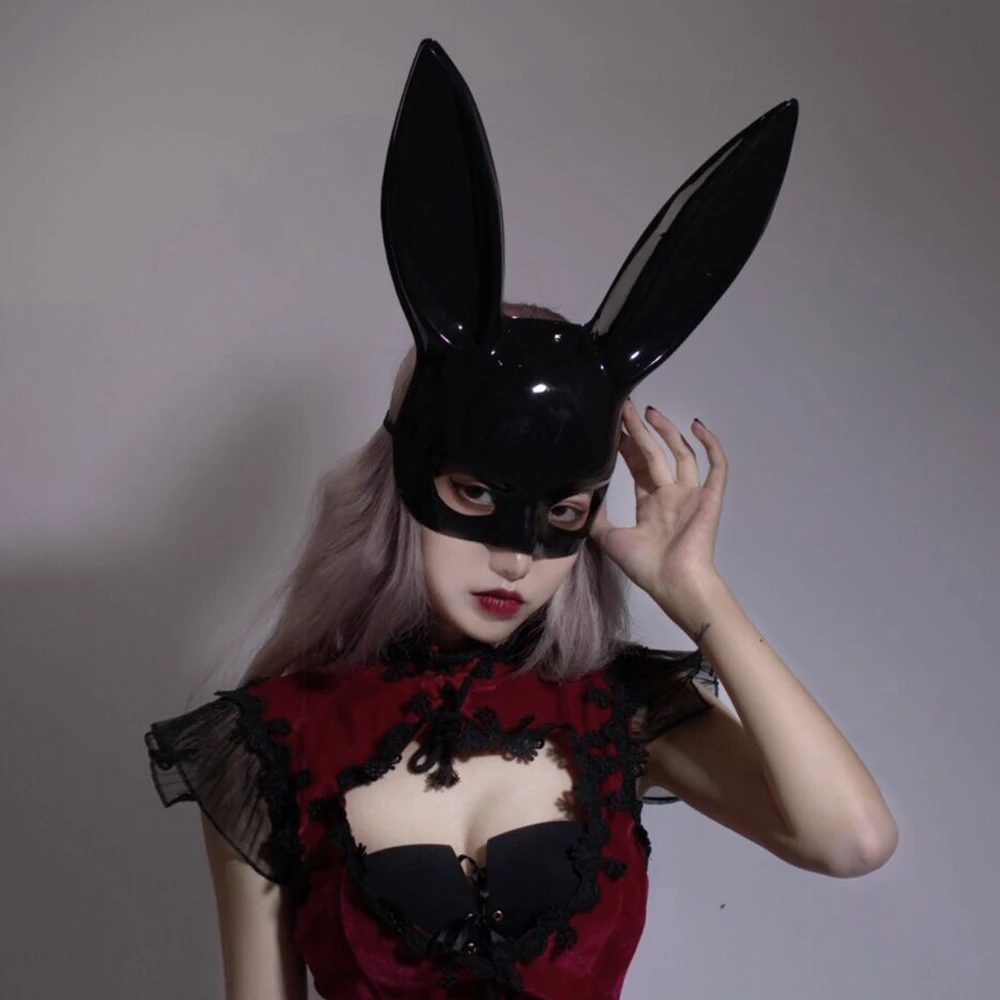 Готический женский Кролик Маскарадная маска для глаз сексуальный костюм маска для вечеринки на Хэллоуин
