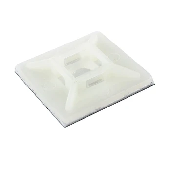 

100 Pcs Self Adhesive Cable Tie Mount Base Holder 28mmx28mmx5mm