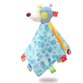 

Soft Animal Appease Towel Baby Plush Rattle Blankie of Infant Comforter Appease Toys Bed Sleep Animal Cloth Blanket Cartoon Toys
