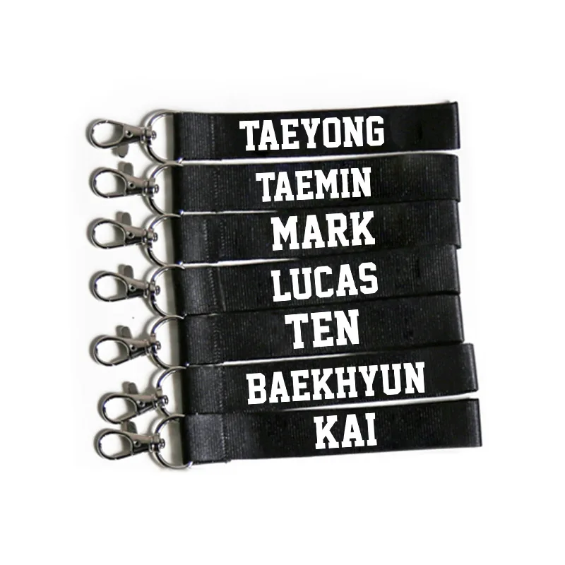 Брелок для ключей KPOP Superm Super M BAEKHYUN TAEMIN LUCAS KAI TEN TAEYOUG знак брелок с именем | Украшения