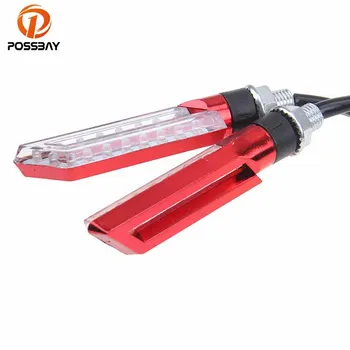 

POSSBAY 5Color Shells Scooter Accessories Motorcycle Turn Signals Motocross Dirt Bike Flashing Lamps Indicators Universal Parts