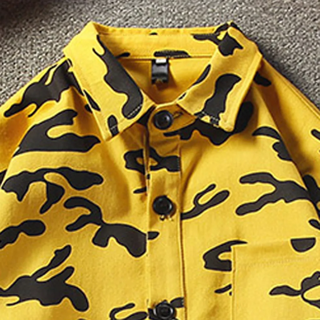 Мужские рубашки, осень и зима, тренд, с принтом, свободные, Camisas Hombre, камуфляж, простые, с длинным рукавом, Camisa Social Masculina