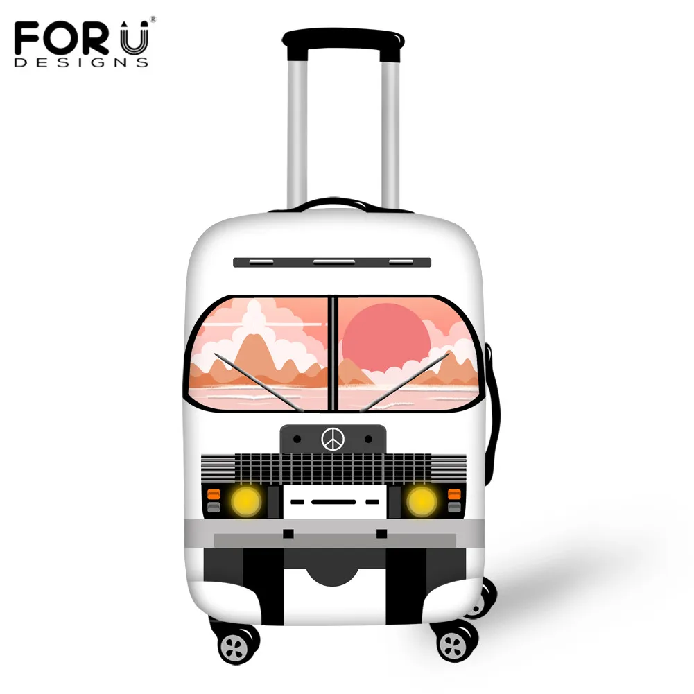FORUDESIGNS/Мультяшные автомобильные аксессуары для путешествий, чемодан для багажа, защитная Пылезащитная эластичная Защитная крышка для тележки, 18 дюймов-32 дюйма - Color: CC4438
