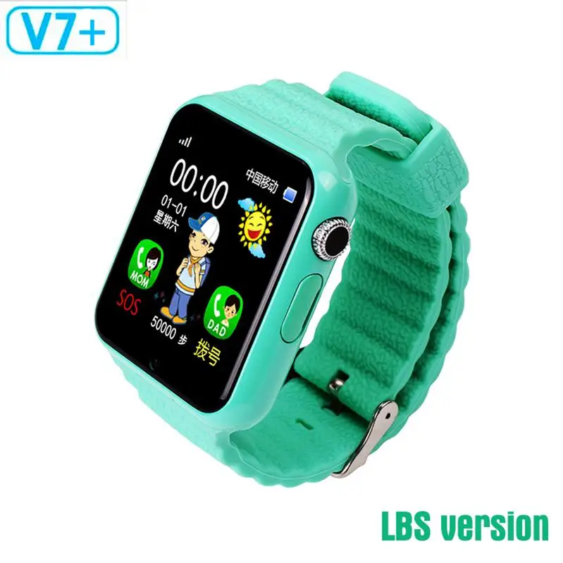 696 V7K Bluetooth умные часы для детей gps для мальчиков и девочек поддержка SIM/TF набора вызова Push сообщения Детские Смарт-часы сенсорные часы с камерой V7 3k - Color: v7 green