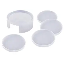 

Coaster Mold Round Silicone Mold Cup Mat Epoxy Resin Mold Home Tabletop Decoration