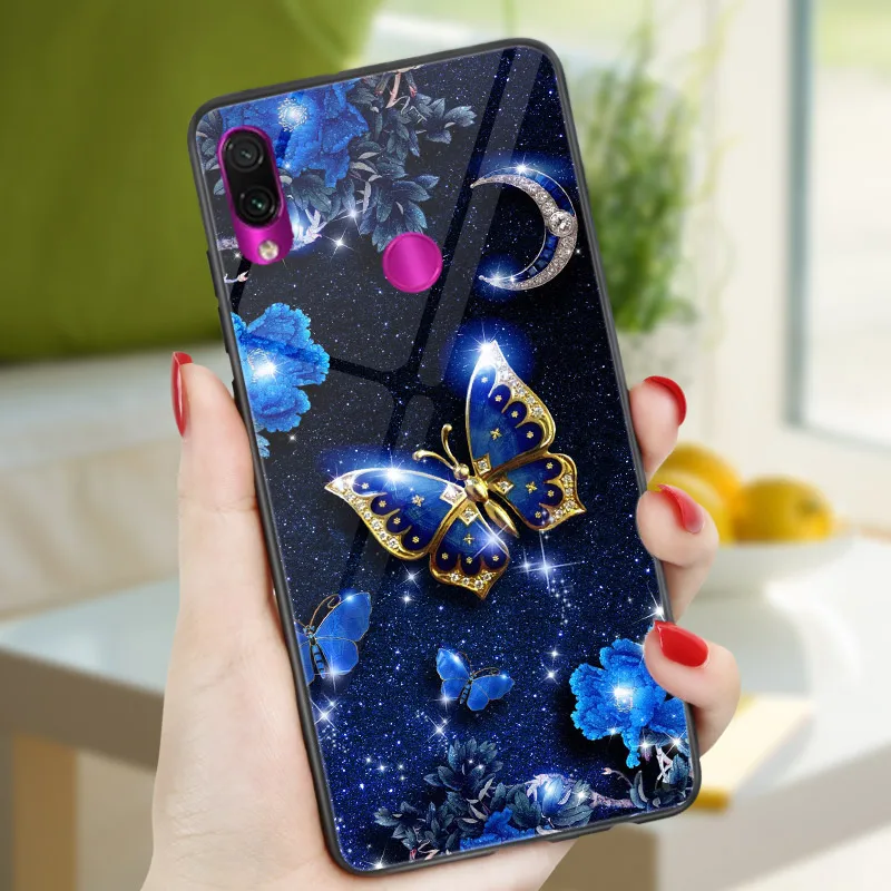 HD203 Для Xiaomi Redmi 7 7A 8 8A 6A 5A Redmi Note 8 7 6 5 8 Pro 5 A Prime 8T чехол-бабочка для телефона Redmi 5 Plus черный чехол PC TPU - Цвет: HD203