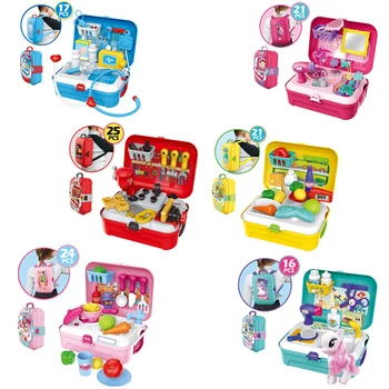 

Children's Cartoon Kitchen Toy 1 Set Children Girl Toy Role Play Mini Simulation Kitchenware Tableware Cookware Toys Gift