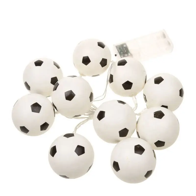 

Football Shape String Light Strip Lamp 10-LED Christmas Decor Warm White