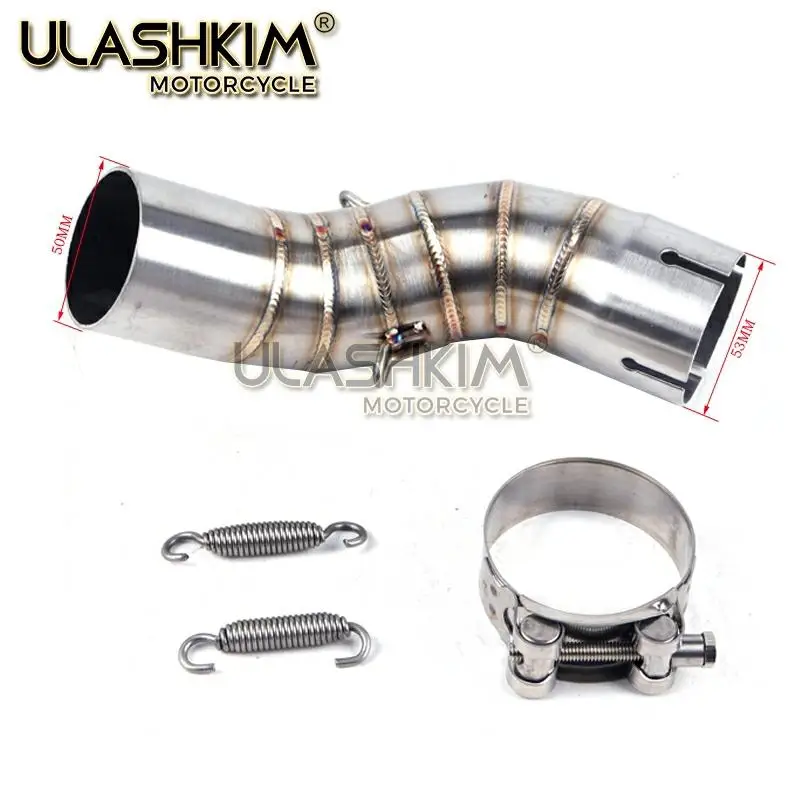 Мотоцикл Полная выхлопная система Escape средняя труба глушитель без шнуровки для