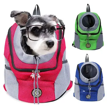 

Portable Pet Dog Carrier Bag Breathable Oxford Cloth Head Out Front Pet Carrier Bag Backpack Wide Shoulder Straps Pet Backpack