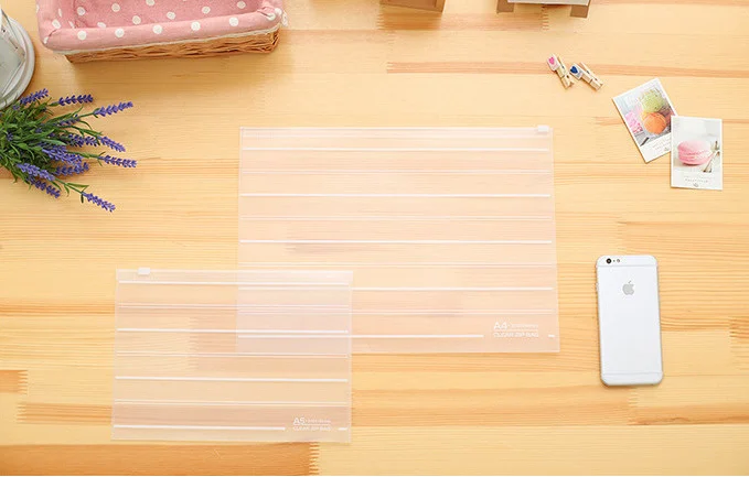 POCHETTE PLASTIQUE,Size S--Pochette transparente pour papeterie, trousse ?� cosm?�tiques, ?�tui 