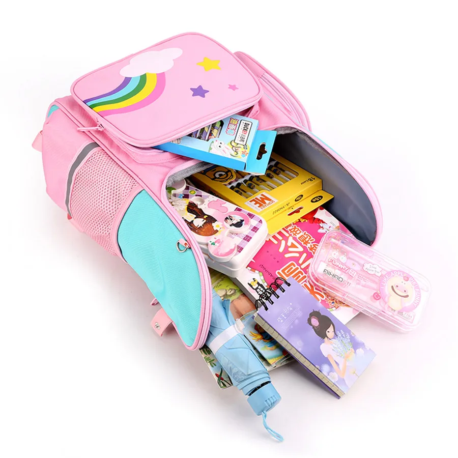 Cartoon 3D Creative Waterproof Unicorn Children School Bags