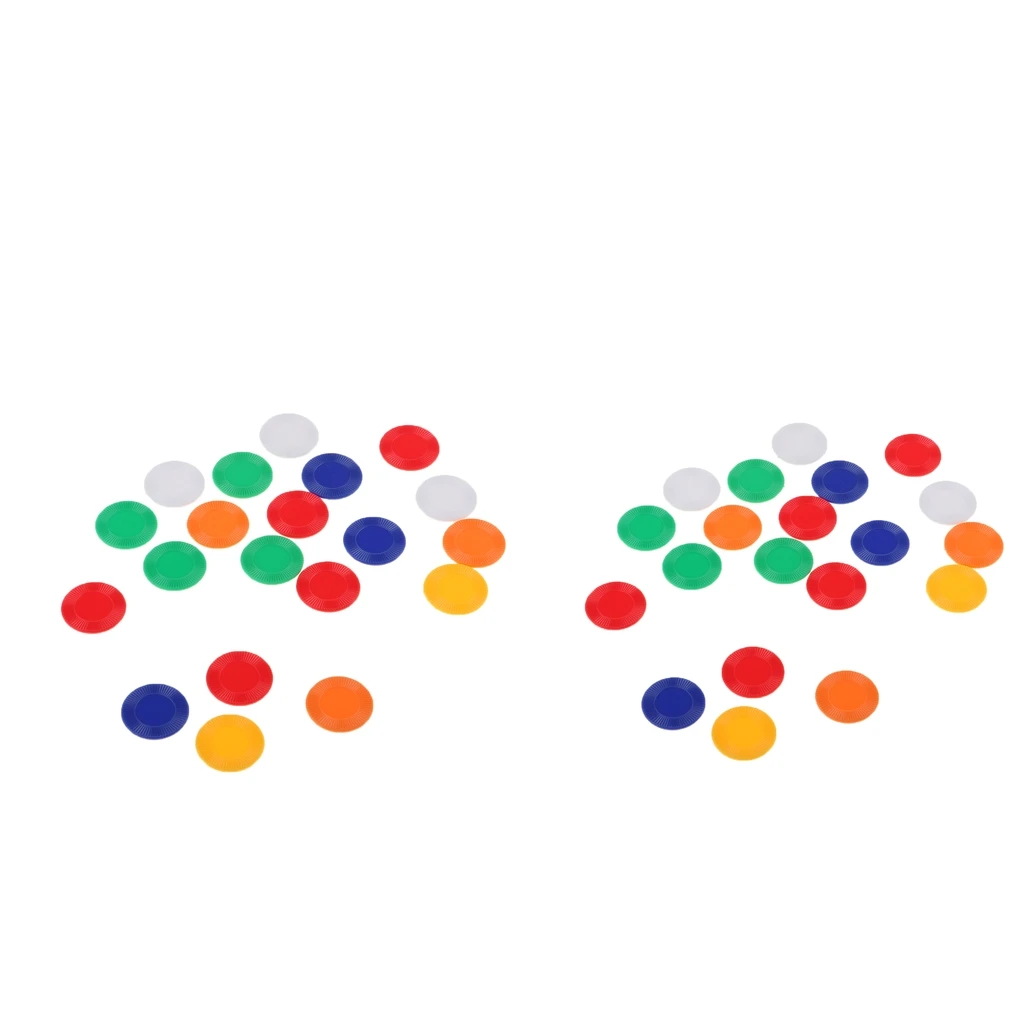 40 Pcs/set Game Money Coin Chips for Entertainment And Family Game