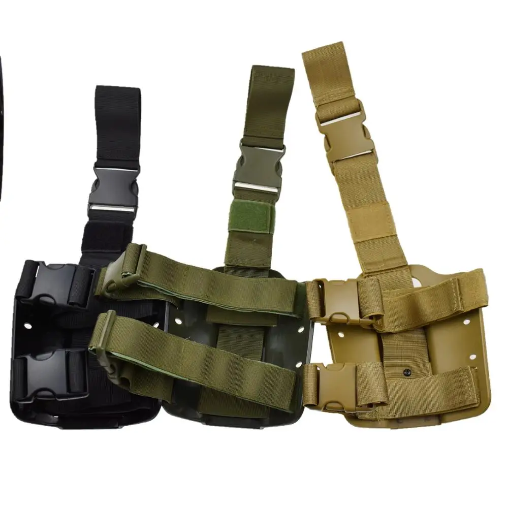 Tactical Drop Leg Platform for Glock 17 19 Colt 1911 P226 USP Pistol Thigh Holster Paddle Adapter Hunting Gun Accessories