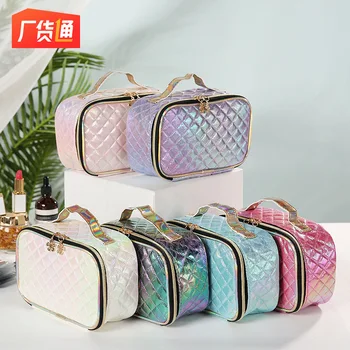 

New Style Exquisite Cosmetic Bag Mermaid Ji Pattern Storgage Bag Youyagongzhu Travel Bag Large Capacity Lazy Wash Bag