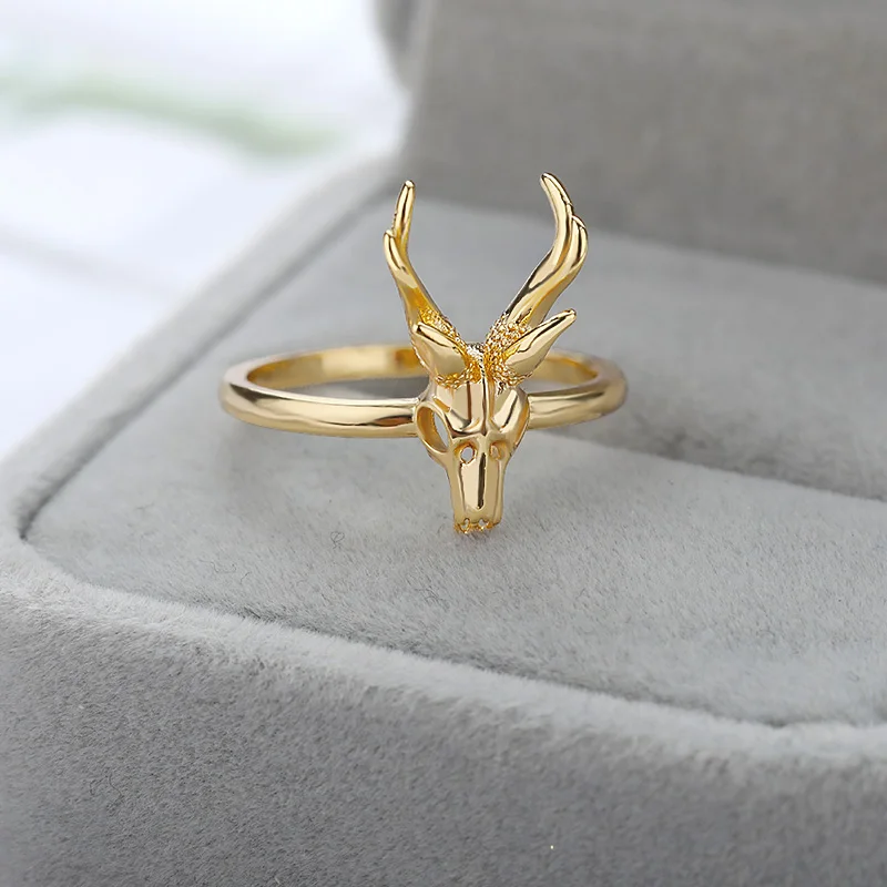 Vintage Punk Skeleton Skulls Rings Women Man HipHop Jewelry Stainless Steel Satan Devil Finger Accessories Friend finger ring stainless steel ring jewelry accessories