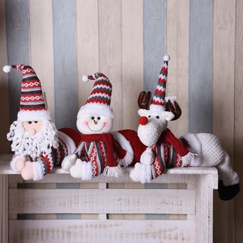 

Cute Animal Home Christmas Decorations Counter Decoration Santa Claus Christmas Stockings Holiday Party Desktop Christmas Gifts