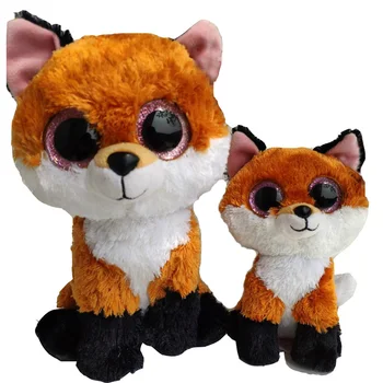 

slick fox 25CM 15CM big eyes plush toys stuffed animals Christmas gift kids soft toys thanks giving day gift nano dolls