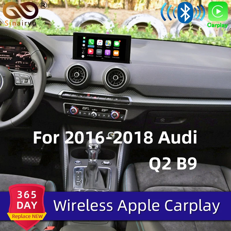 Sinairyu беспроводная Apple Carplay для Audi Q2 B9 MMI Car Play Модифицированная 2013- Android/iOS зеркальная поддержка фронтальная камера заднего вида