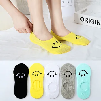 

2019 New Arrival High Quality Cute Women's Trainer Sport Cushion Liner Smiley Face Socks Womens Soft Heart Winter Autumn Sock9.4