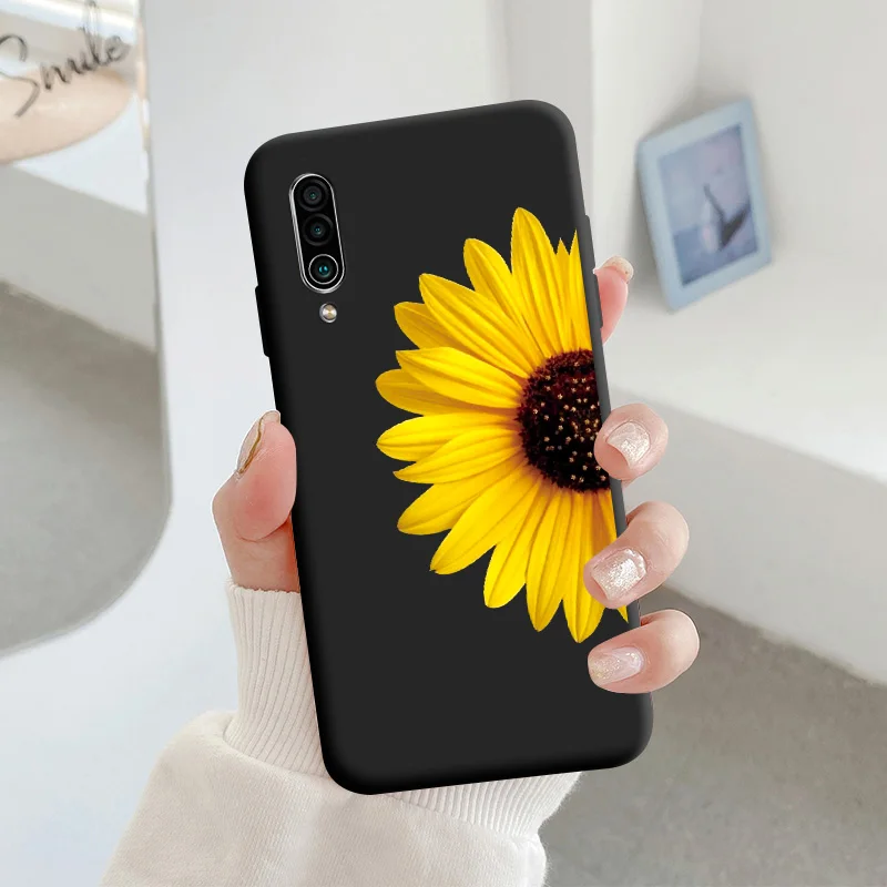 For Meizu 16xs Protective Shell Silicone Soft Shell Phone Case Candy Color Case Fashion Silicone Color Chrysanthemum cases for meizu Cases For Meizu