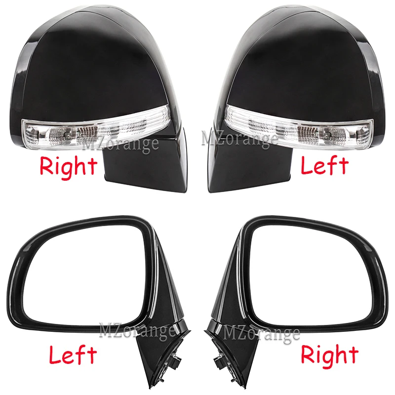  For Chevrolet Captiva 2008-2017 Side Mirror Assembly Rear View Mirror turn Signal Lights Rearview m - 4000378059841