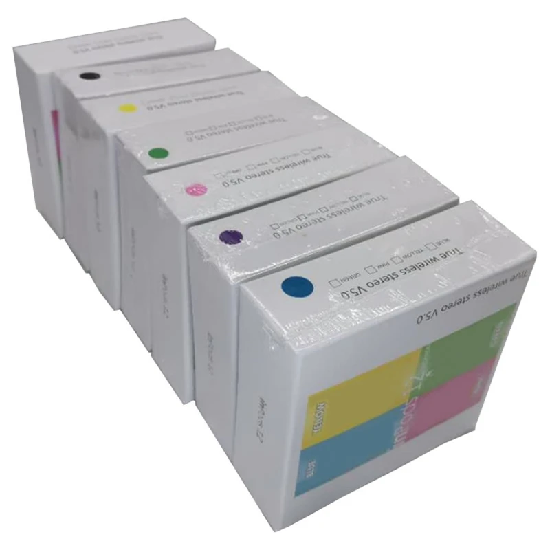 100pcs/lot inPods 12 TWS Wireless Headset Bluetooth Touch Sport i12 tws Earphones Stereo For iPhone Xiaomi Samsung Android Phone