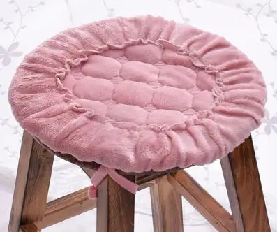 Flannel pink Фланелевые круглые подушки для обеденного стула, 5 размеров напольная подушка для сидения коврик, дешевые подушки для стула диван коврик, almofada decorativa - Цвет: Flannel pink