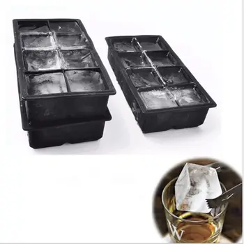 

Big 8 Giant Jumbo Large Size Silicone Ice Square Mold Square Tray Mould DIY ON