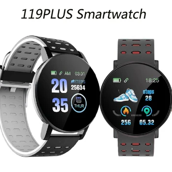 

119Plus Smart Watch Heart Rate Blood Pressure Health Smart Bluetooth Wristband Fitness Tracker For Android IOS Smartwatch