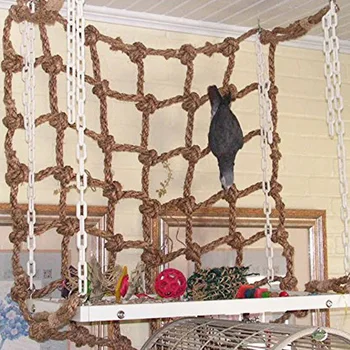 

Climbing Net Toy Bite Papegaaien Speelgoed Birds Accessoires Bird Toy Parrot Hemp Rope