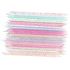 100Pcs Reusable Crystal Stick Double End Nail Art Cuticle Pusher Cuticle Remover Tool Pedicure Care Nails Manicures Dotting Tool 6
