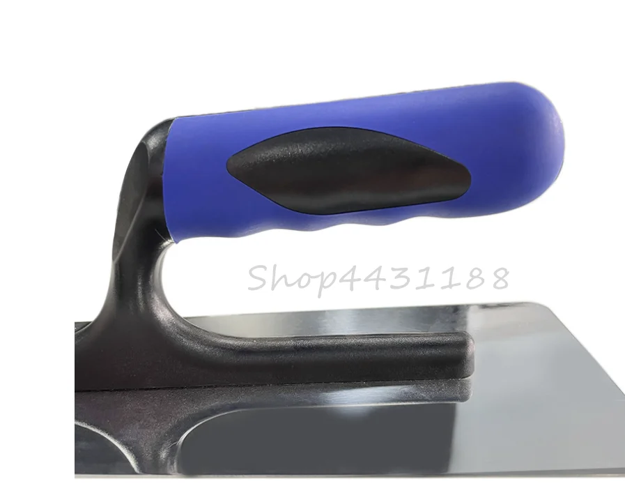 1pcs 20*8cm Stainless Steel with Blue Plastic Handle Concrete Finishing Float Trowel for Construction Cleaning Tool 5