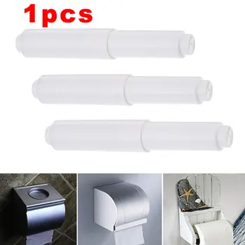 

Plastic Paper Roll Holder Inse Replacement Toilet Roll Holder bathroom Insert Spindle Spring flexible Toilet Holder Roller #722