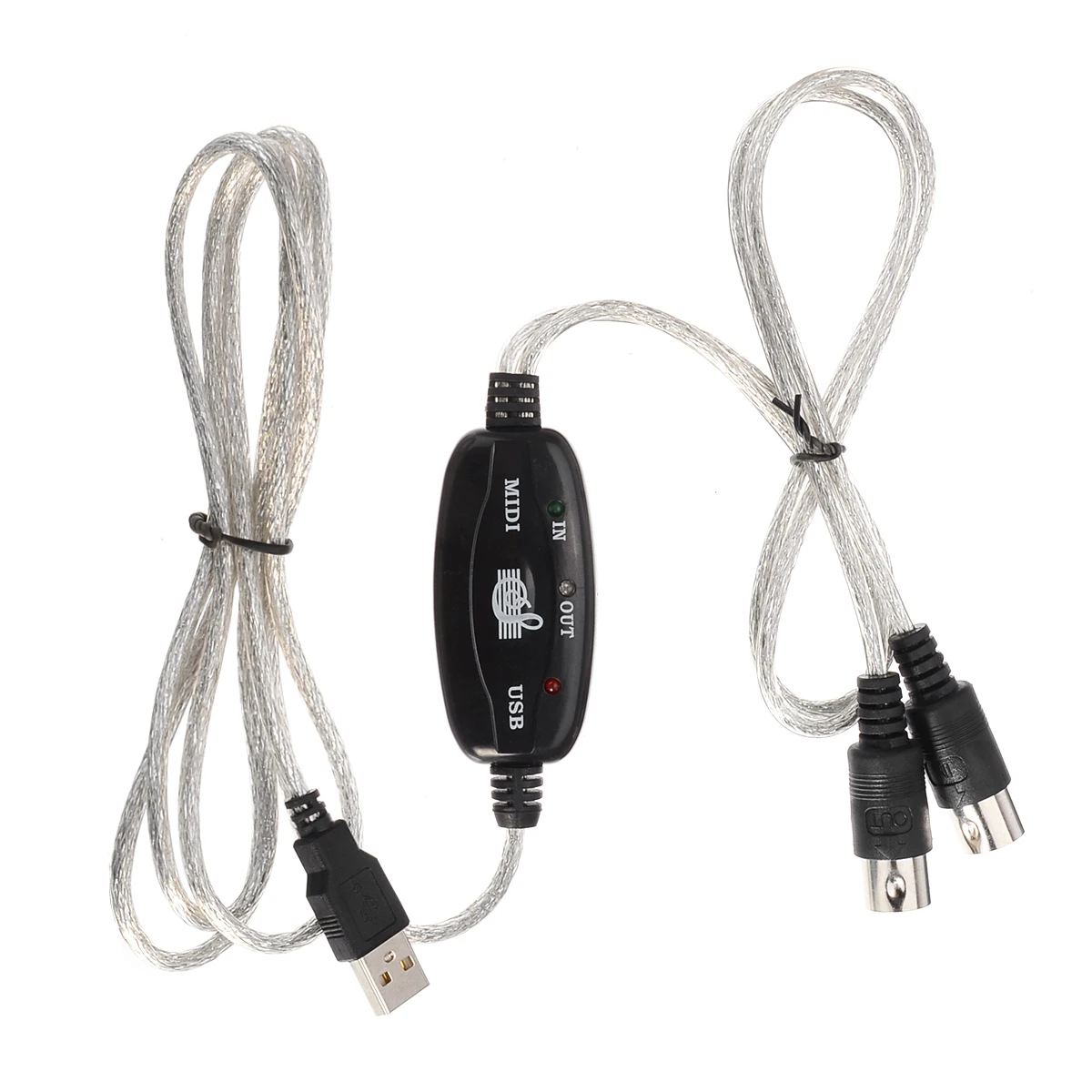 1,8 м MIDI интерфейс к USB кабель конвертер соединитель ПК к синтезатору музыкальная клавиатура кабель адаптер Разъем для домашней музыкальной студии